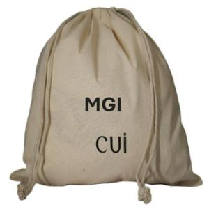 Sac à dos de sport en coton biologique élégant avec logo personnalisé, sac de fitness recyclable et réutilisable, sac de plage et de natation naturel et tendance - Product Image 5