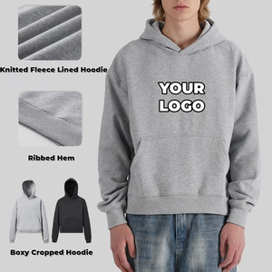 Custom 350GSM Knitted Vintage Acid <b>Wash</b> Digital Heavyweight Oversized Unisex Spring Streetwear Blank Pullover Boxy Hoodie - Product Image 2