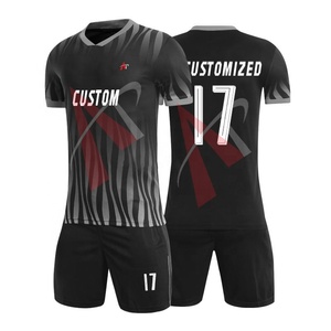 Uniforme de maillot de football respirant de haute qualité impression de logo couleur personnalisable prix de gros ensembles d'uniformes de football vierges bon marché - Product Image 4