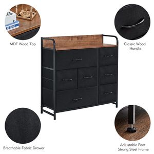 Torre portaoggetti organizer in acciaio resistente per camera da letto, corridoio, ingresso, regali, cassettiera in tessuto per ingresso - Product Image 4