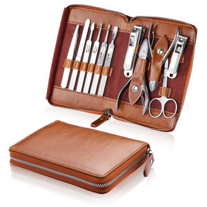 <b>Manicure</b> Set Professional Stainless Steel Pedicure <b>Kit</b> Men's Grooming <b>Kit</b> Fingernail & Toenail Clippers Set - Product Image 1