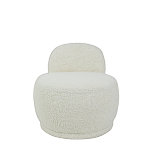 Silla giratoria decorativa para oficina en casa y dormitorio, tapizado con mechones, brazo redondo, sala de estar, sofá para el hogar con función giratoria - Product Image 6