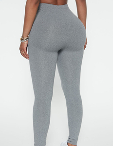 High Quality Slim Fit Casual Mid Waist Women Leggings Breathable Quick Dry OEM Service - Product Image 3