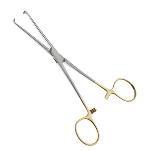 คีมจับเนื้อเยื่อ Allis Forceps ขนาด 6 นิ้ว แบบไม่ทำให้เกิดการบาดเจ็บ  พร้อมหัวทังสเตนคาร์ไบด์  ทำจากเหล็กกล้าไร้สนิม สำหรับการผ่าตัด  รุ่น TC Instrument - Product Image 1