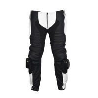 Combinaison de moto en cuir véritable intégral avec protection contre les chocs, coutures doubles renforcées, fermeture éclair durable