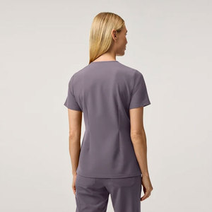 Nouvelle conception de tenue d'infirmière unisexe, design personnalisé, vêtements de haute qualité, vêtements de mode, hauts de blouse à deux poches, tissu jersey, hôpital - Product Image 2