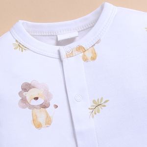 Combinaison de nuit en bambou biologique de qualité supérieure avec fermeture à pression - Little Roar - Product Image 3