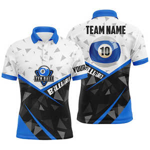 Camiseta Reversible para Hombre, de Secado Rápido, 100% Poliéster, Transpirable, con Diseño de Billar, Impresión por Sublimación, Logotipo Personalizado - Product Image 4