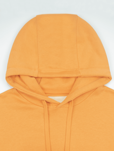 Sweat à capuche jaune moutarde pour femme, couleur unie, en polaire, manches longues, coupe ample, respirant, avec poches, idéal pour l'automne - Product Image 2