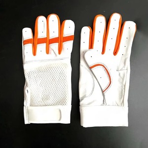 Hot Sale Leather <b>Baseball</b> Batting Gloves Full Finger Ambidextrous Hook & Loop Closure Excellent Grip Durable Breathable - Product Image 5