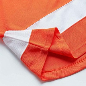 Camiseta de Hockey sobre Hielo Color Naranja y Blanco, Poliéster Transpirable, Unisex, Manga Larga, Ropa Deportiva, Precio Económico, MOQ Bajo - Product Image 6