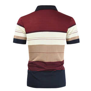 Polo pour homme, coupe classique, col chemise, manches courtes, coton respirant, tenue de bureau quotidienne d'été, matière confortable et douce - Product Image 2