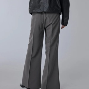 Pantalones Casuales Holgados para Mujer, con Cordón Ajustable, Color Sólido, Cintura a la Moda, Pantalones Anchos Casuales - Product Image 5