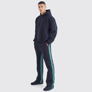 Survêtements d'hiver décontractés en coton tissé 100 %, personnalisés, écologiques, pour hommes et femmes, avec logo frontal, effet délavé à l'acide, vente en gros - Product Image 1