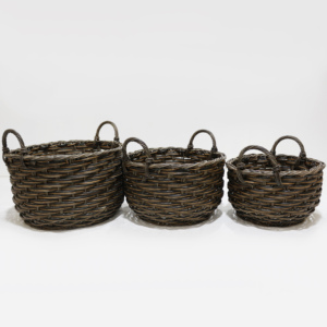 <b>Plastic</b> Eco-friendly Multifunction <b>Storage</b> Baskets Set 4 for Kitchen Neatening Organizing Toys Easy Clean Design Simple Style - Product Image 4