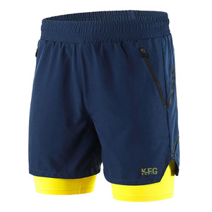 Pantalones Cortos Deportivos Casuales de Secado Rápido que Absorben la Humedad, 100% Algodón para Hombre, Alto Rendimiento para Correr y Entrenamiento Físico - Product Image 1