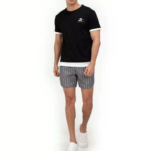 Camiseta Básica de Color Sólido Transpirable de Alta Calidad, Impresión de Logotipo Personalizado, Camisetas de Manga Corta para Uso en Verano - Product Image 5