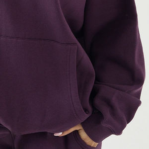 Sweat-shirt à capuche pour femme, coupe ample, manches longues, intérieur en polaire doux pour plus de chaleur et de confort, style pull, coupe décontractée - Product Image 4