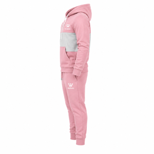WARPRO INDUSTRY Adult <b>Boys</b> Tracksuit Set 100% Cotton Heavyweight Silk Screen Printed Custom Logo Options Elastic Waist - Product Image 2