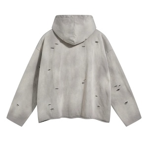 Cotton Mens Streetwear Hoodie Heavyweight Winter Custom Pattern Puff Print <b>Rhinestone</b> <b>Top</b> Quality Spot Goods Manufacturer Winter - Product Image 2