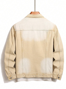 New Design <b>men</b> Denim <b>Jacket</b> Breathable <b>Long</b> Sleeves Windproof High Street Style Customized Casual Autumn <b>Men's</b> <b>Jacket</b> - Product Image 1