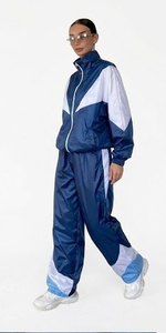 Women's High Quality 100% Nylon Windbreaker <b>Tracksuit</b> / Summer Lightweight Waterproof Zip Jacket Baggy Pants Rain <b>Tracksuits</b> - Product Image 2