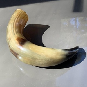 Cuerno de Búfalo Pulido, Pieza Decorativa Artesanal, Cuerno de Búfalo Natural Antiguo para Decoración del Hogar en Venta - Product Image 4