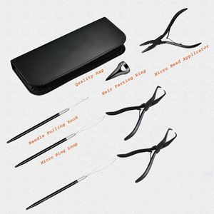 ชุดคีมต่อผมโลหะสำหรับติดตั้งและถอดออก สีดำ พร้อมกล่อง - Product Image 5