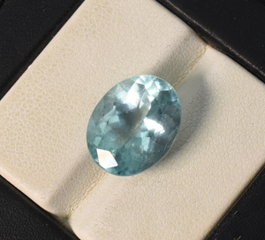 14. 5X11.5X8mm Oval AA Calidad Flawless Genuine Aquamarine Oval Impresionante Alta calidad Blue Aquamarine Faceted Oval Cut Stone - Product Image 4