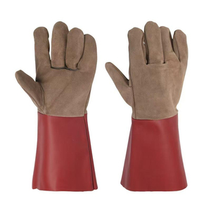Guantes de Seguridad Resistentes al Calor, Transpirables, de Dedo Completo, de Alta Calidad, Hechos de Cuero Personalizado - Product Image 6