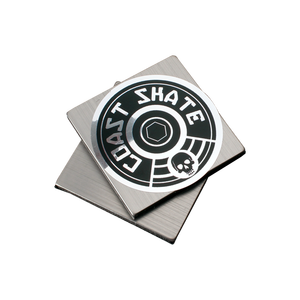 Custom Metallic Silver <b>Vinyl</b> Waterproof Heat Resistant Kiss Cut Stickers for Honey Jars Bottles White Label Party Gifts - Product Image 2