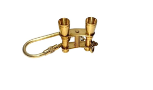 Mini-jumelles vintage en laiton, porte-clés, cadeau de voyage nautique, accessoire de collection - Product Image 6