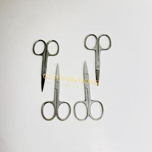 Ciseaux à cheveux professionnels miniatures en acier inoxydable à pointe argentée avec poignée personnalisable, couleur logo sur mesure, pour salon, pour droitiers - Product Image 2