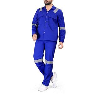 Overoles de Trabajo Personalizables de Mezcla de Algodón, Dos Piezas, Reflectantes, de Alta Visibilidad, Ropa de Trabajo al por Mayor, Chaquetas de Trabajo - Product Image 4
