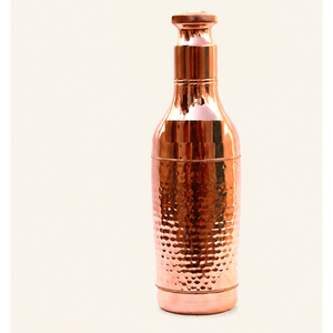 Wholesale Pure Copper Water Bottle Metal Bottle with Glossy Finish <b>Champagne</b> Shape Copper Drinking Bottle In Best Price - Product Image 5