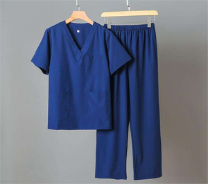 Tenues médicales pour femmes à manches courtes avec logo personnalisé, ensembles d'uniformes extensibles et respirants pour infirmières, blouses pour femmes, vêtements d'hôpital pour médecins - Product Image 3