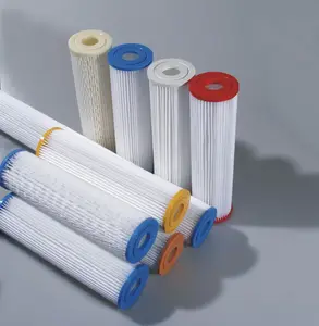 PET/PP Water Filter Pleated Filter Element For Water Purifier And Food And Beverage And Liquid Filtraion And Wine And Beer
