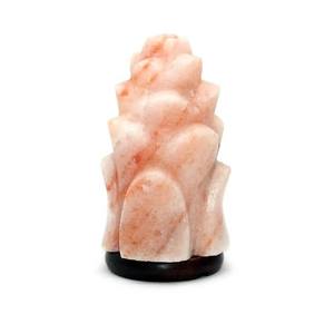 Lámpara de Sal del Himalaya en Forma de Piña, Cristal de Roca Natural Tallado, Decoración para el Hogar - Product Image 1