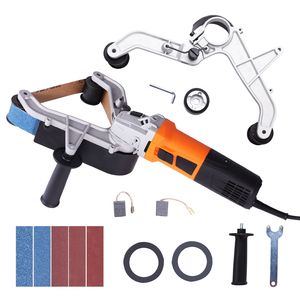 Lucidatrice Professionale per Tubi 1000W, Levigatrice a Nastro a 6 Velocità Variabili 1100-3200rpm, Macchina per Lucidatura di Tubi e Condotti - Product Image 1