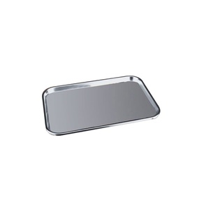 Hot Sale Modern Handmade Durable Stainless Steel Rectangle Serving Tray Wine Glass Handcrafted <b>Metal</b> - Product Image 6