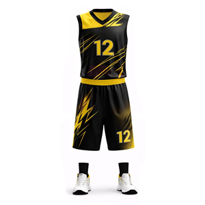 Uniformes de Baloncesto Personalizados al por Mayor, Conjunto de Camiseta y Pantalones Cortos, Uniforme de Equipo Impreso, Colores Personalizados, Ropa Deportiva Transpirable de Secado Rápido - Product Image 2