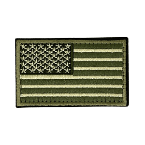 Écusson de drapeau tactique des États-Unis avec support détachable - Product Image 1