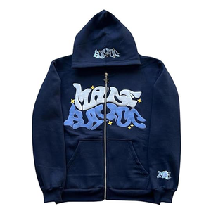 OEM Custom Heavyweight Puff Print Hoodie 500GSM Drop Shoulder Boxy Oversized <b>Pullover</b> <b>Men</b> Streetwear Blank Sweatshirt - Product Image 1