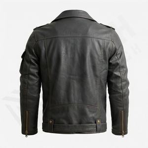 Chaqueta de Motociclista de Cuero Genuino para Hombre de la Mejor Calidad, Nueva Colección de Invierno, Chaquetas de Motocicleta con Protecciones Desmontables Personalizadas - Product Image 2