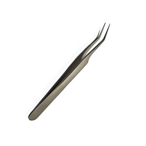 Pinzas para pestañas de alta calidad, punta curva y puntiaguda, de metal y acero, para pedicura y pestañas, para mujeres y hombres - Product Image 1