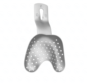 Bandeja de impresión dental Ehricke, arco superior edentuloso, tipo perforado, instrumentos con certificación CE - Product Image 3