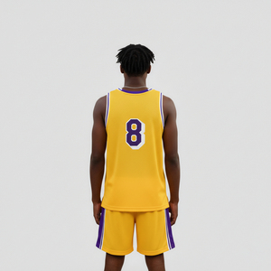 Uniforme Personalizado del Mejor Jugador de Baloncesto Estadounidense 2026, Número 8, Transpirable, Antibacterial, Estampado Retro, Logotipo para Hombre Adulto, Talla Grande - Product Image 2