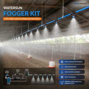 Système de brumisation automatique haute pression en acier inoxydable avec raccords rapides pour la lutte antiparasitaire en serres et fermes - Product Image 5