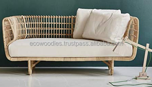 Sofá de Bambú Moderno de 3 Plazas, Ecológico, para Dormitorio, Villa, Jardín, Comedor, Uso Interior y Exterior, Superventas - Product Image 4