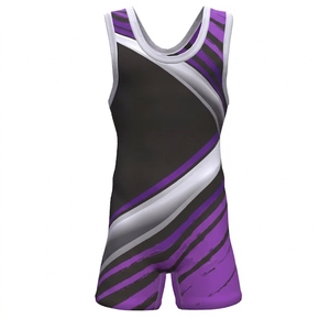 Singlet de Lucha Libre Personalizado para Hombre, Ajuste Elástico, Sin Mangas, con Tela que Absorbe la Humedad, para Gimnasio y Entrenamiento - Product Image 2